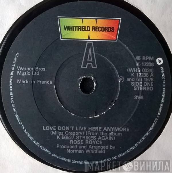 Rose Royce - Love Don't Live Here Anymore