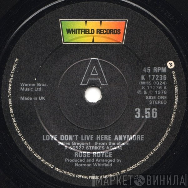 Rose Royce - Love Don't Live Here Anymore