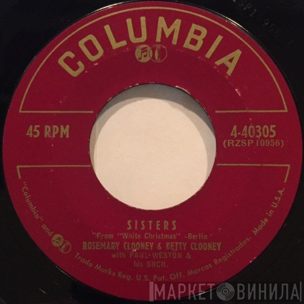 Rosemary Clooney & Betty Clooney With Paul Weston And His Orchestra  - Sisters