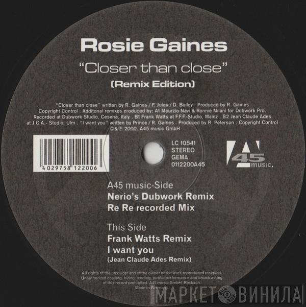 Rosie Gaines  - Closer Than Close (Remix Edition)
