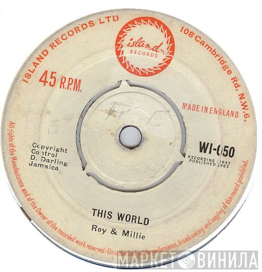 Roy &amp; Millie - This World