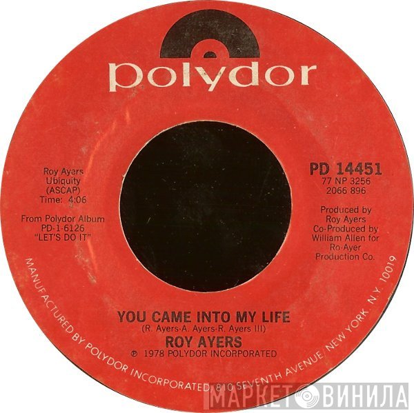 Roy Ayers - You Came In To My Life / Freaky Deaky