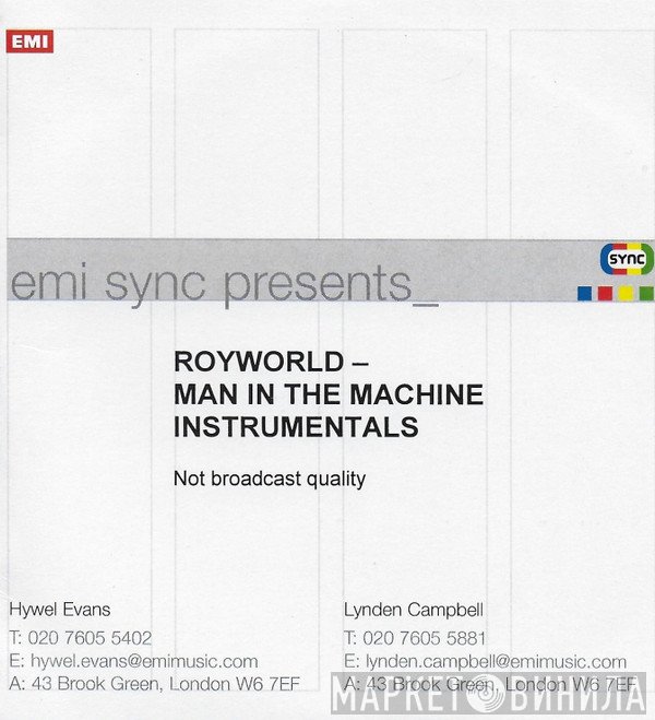 Royworld  - Man In The Machine Instrumentals