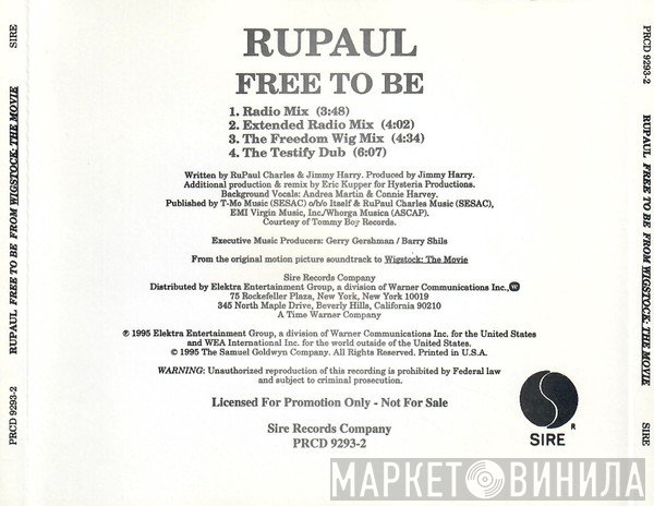 RuPaul  - Free To Be