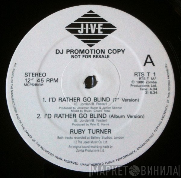 Ruby Turner - I'd Rather Go Blind