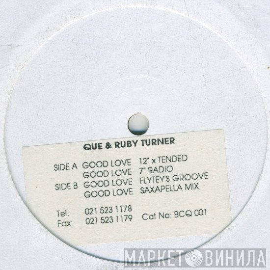 Ruby Turner, Que  - Good Love