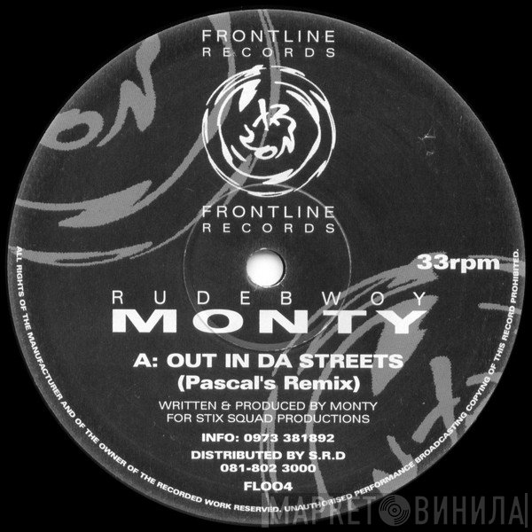 Rude Bwoy Monty  - Out In Da Streets (Remixes)