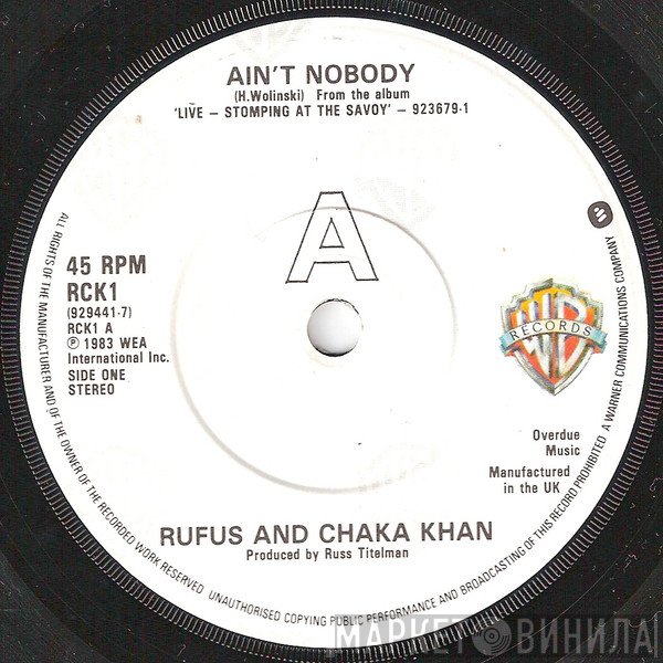 Rufus &amp; Chaka Khan - Ain't Nobody