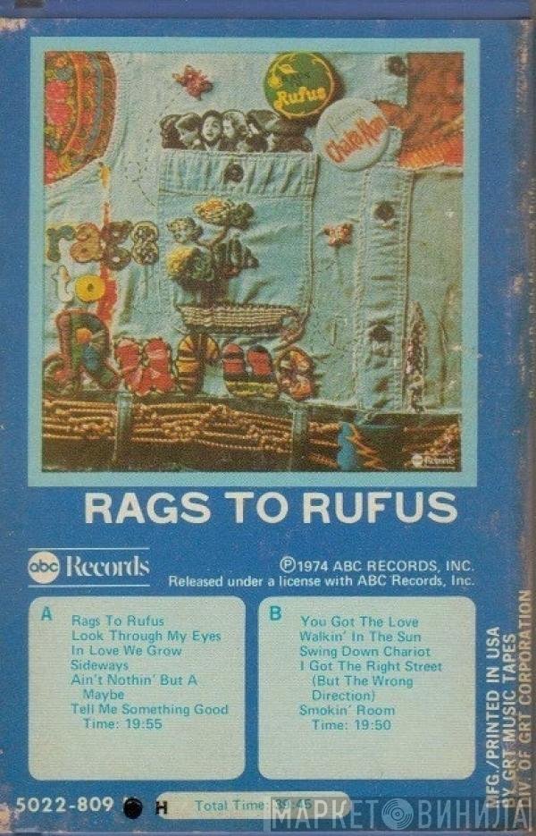 Rufus Featuring Chaka Khan  - Rags To Rufus