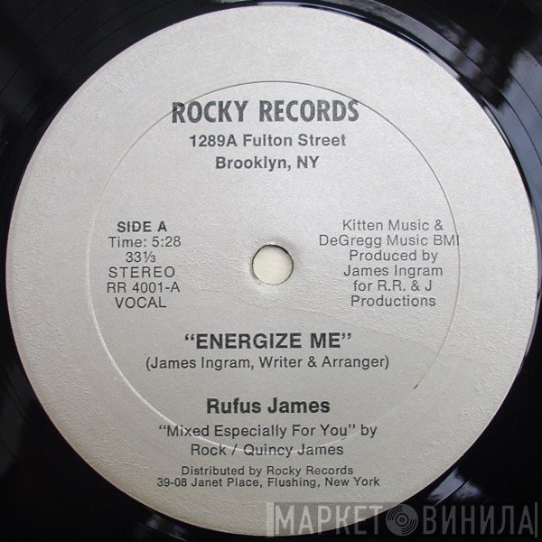 Rufus James - Energize Me
