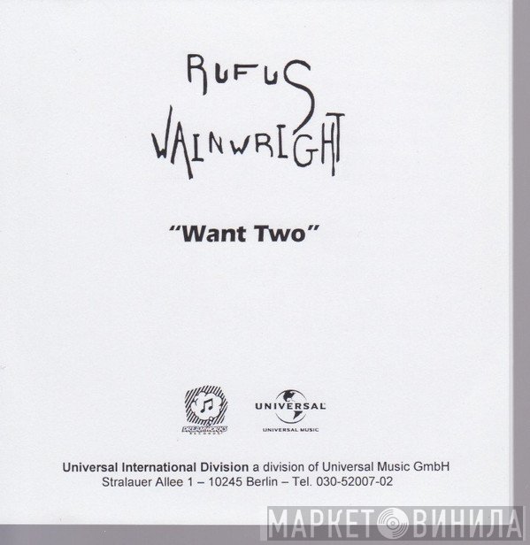 Rufus Wainwright  - Want Two