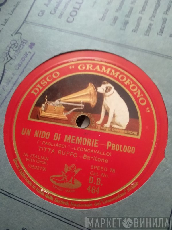 Ruggiero Leoncavallo, Titta Ruffo  - Pagliacci .