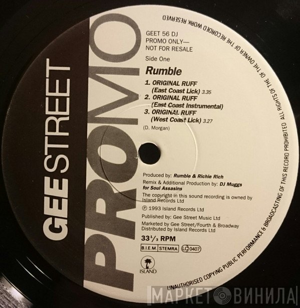 Rumble   - Take Me / Original Ruff