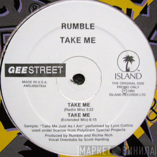 Rumble   - Take Me / Original Ruff
