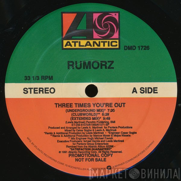 Rumorz - Three Times You're Out