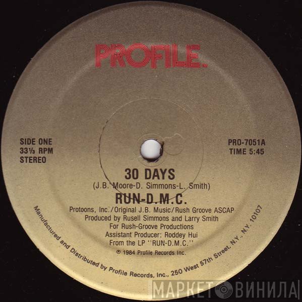 Run-DMC  - 30 Days
