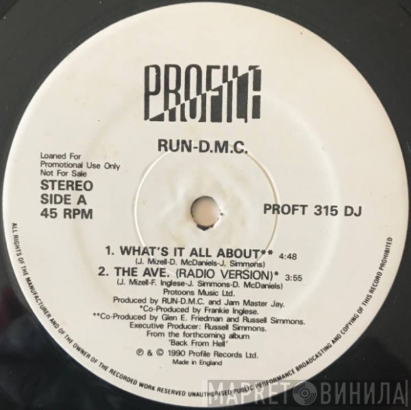 Run-DMC - What's It All About / The Ave.