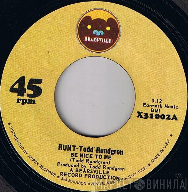 Runt - Todd Rundgren  - Be Nice To Me