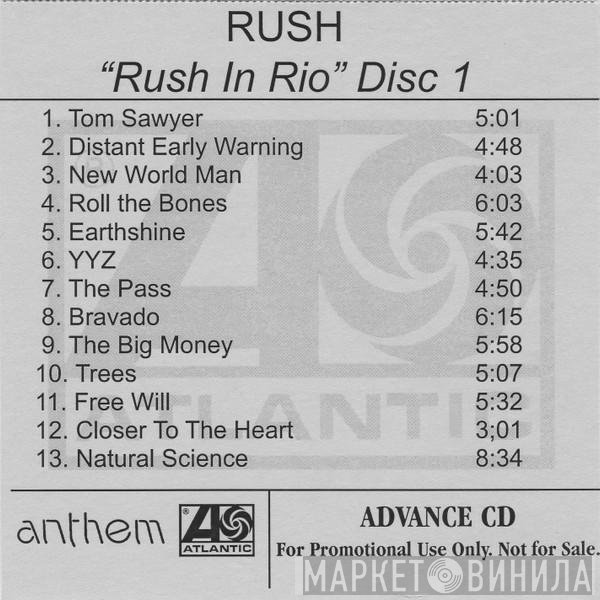 Rush  - Rush In Rio