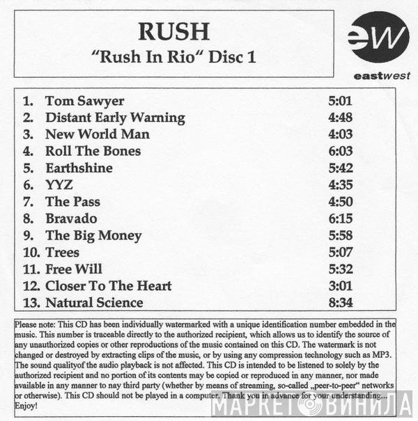 Rush  - Rush In Rio