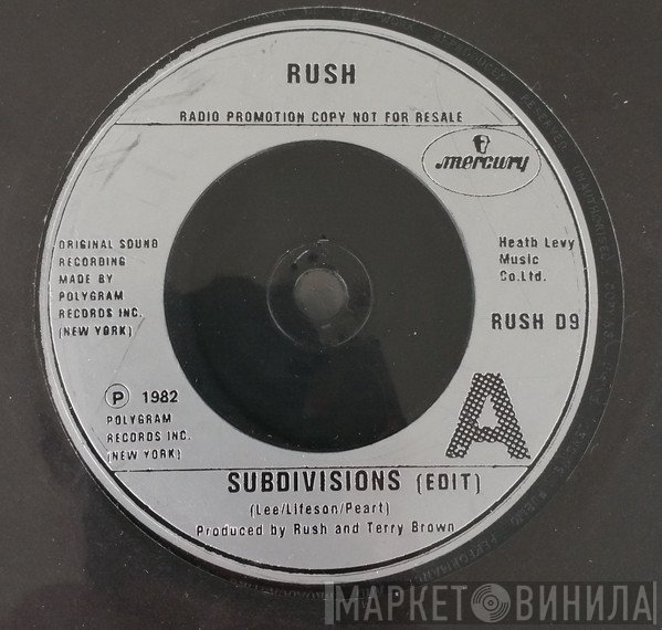 Rush  - Subdivisions