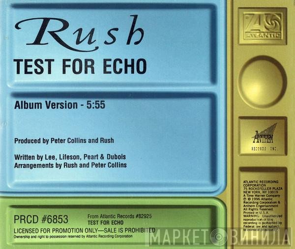 Rush  - Test For Echo