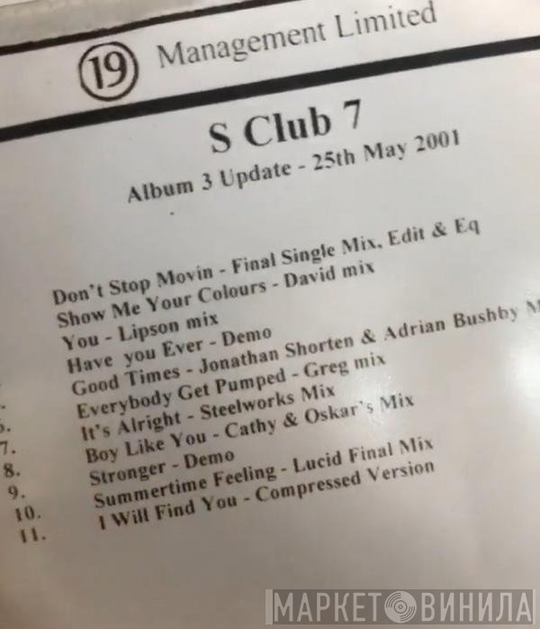 S Club 7  - Album 3 Update