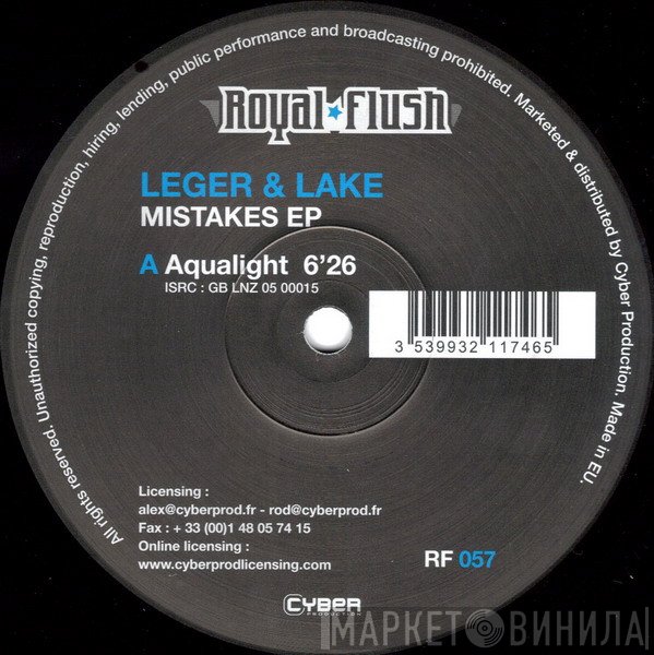 Sébastien Léger & Chris Lake  - Mistakes EP