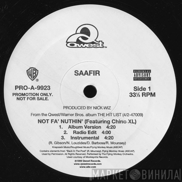 Saafir  - Not Fa' Nuthin'