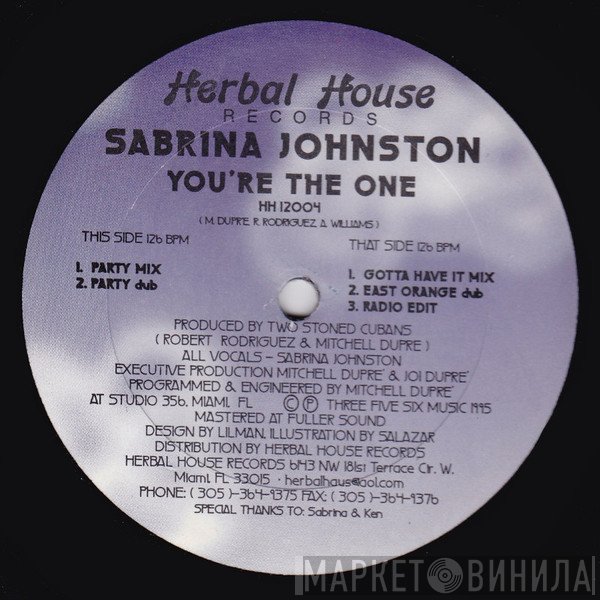 Sabrina Johnston - You're The One