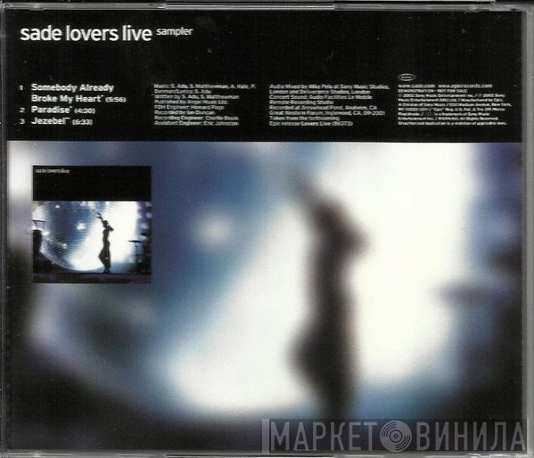 Sade  - Lovers Live (Sampler)