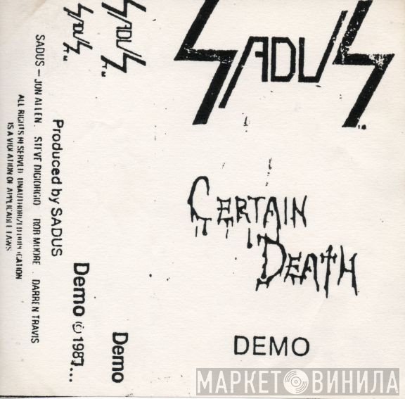 Sadus  - Certain Death