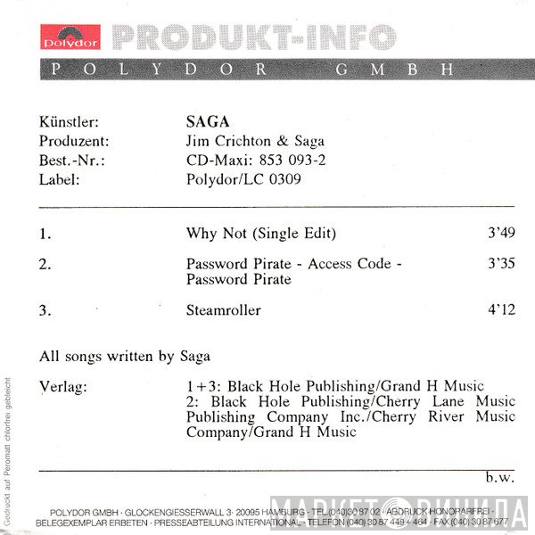 Saga   - Why Not?