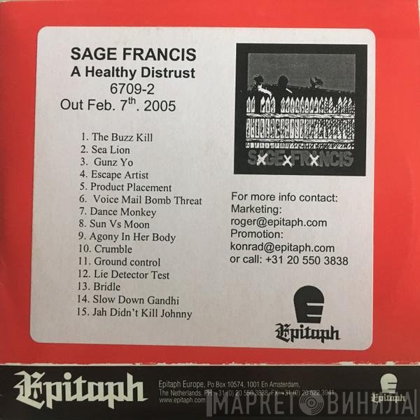 Sage Francis  - A Healthy Distrust