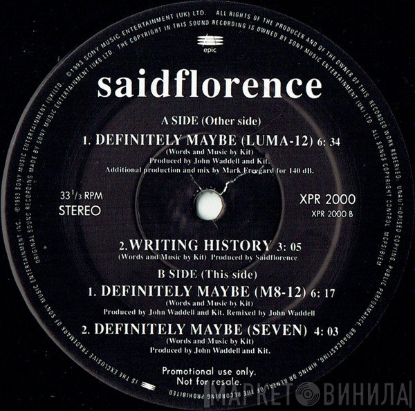 Saidflorence - Definitely Maybe