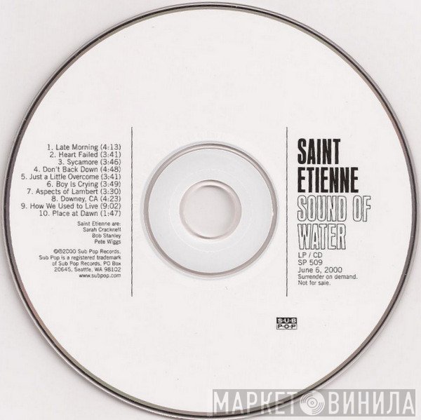 Saint Etienne  - Sound Of Water