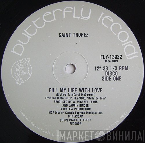 Saint Tropez - Fill My Life With Love / When You Are Gone
