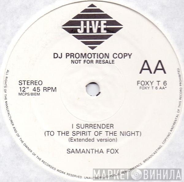 Samantha Fox - I Surrender (To The Spirit Of The Night)