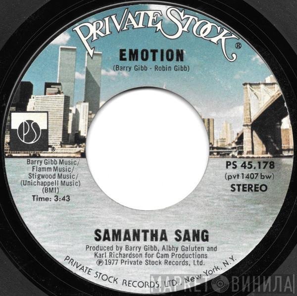 Samantha Sang - Emotion / When Love Is Gone