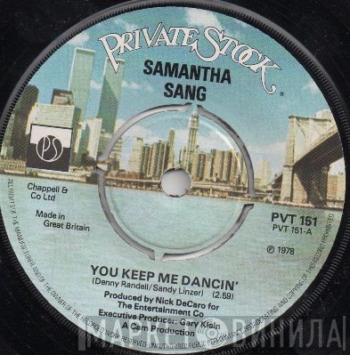 Samantha Sang - You Keep Me Dancing
