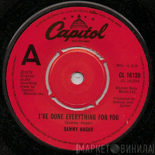 Sammy Hagar - I've Done Everything For You