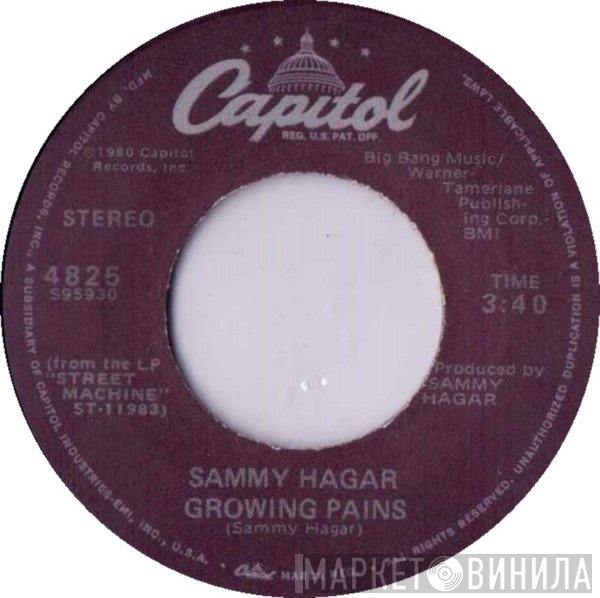 Sammy Hagar - Straight To The Top / Growing Pains