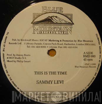Sammy Levi - This Is The Time