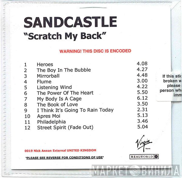 Sandcastle   - Scratch My Back