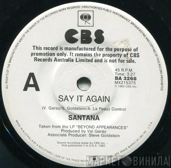 Santana  - Say It Again