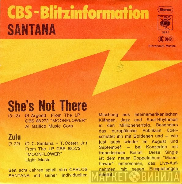 Santana  - She's Not There