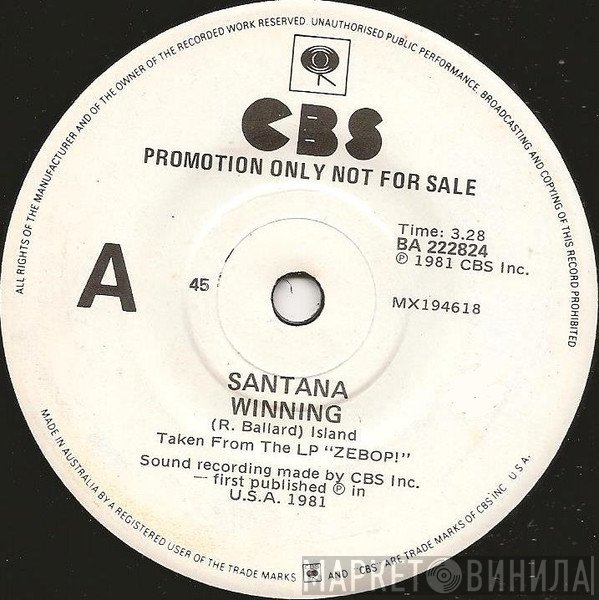 Santana  - Winning