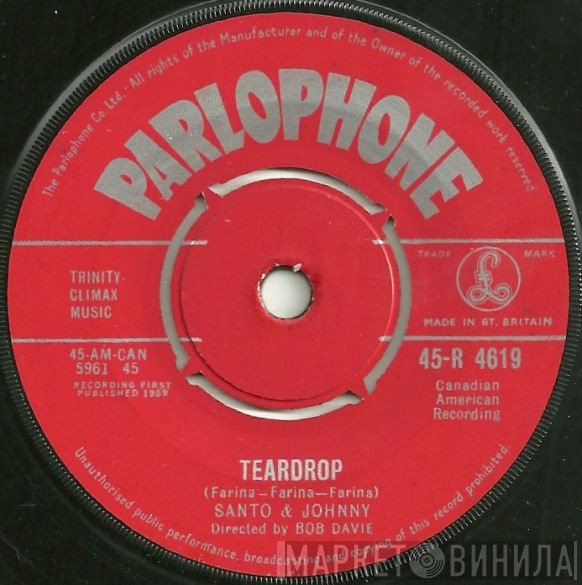 Santo &amp; Johnny - Teardrop / The Long Walk Home