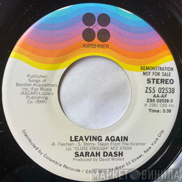 Sarah Dash  - Leaving Again