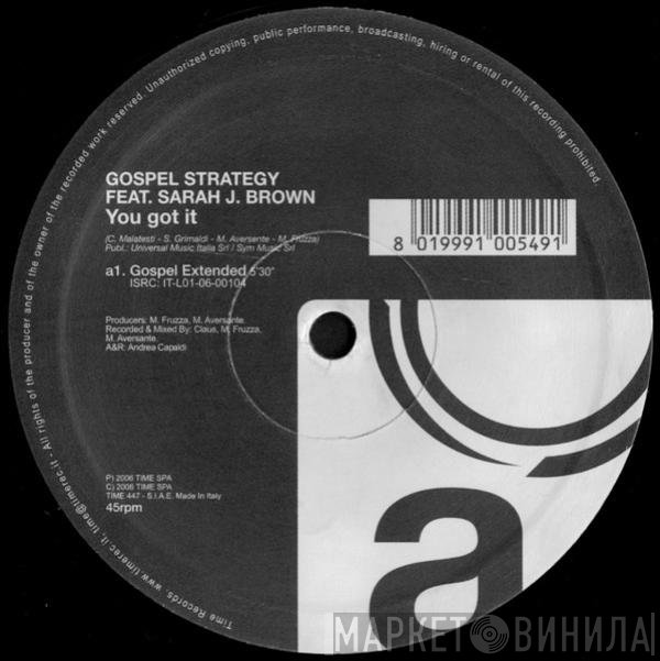 Sarah J. Brown, Gospel Strategy - You Got It